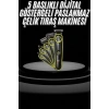VipMarketim Saç Sakal Şekillendirici Tıraş Makinesi 5 Başlıklı Paslanmaz Çelik Bıçaklı Unısex