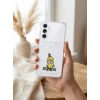 VipMarketim Samsung Galaxy A26 Boş Yapma Muz Detaylı Kart Bölmeli Şeffaf Telefon Kılıfı
