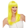 VipMarketim Sarı Renk Uzun Düz Parti Peruğu