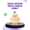 VipMarketim Şarjlı Armut Masa Lambası Renk Değiştiren LED Gece Işığı