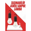 VipMarketim Şarjlı Aydınlatma Ampul Tasarımlı Ambians Işık Askılı Kamp Lambası