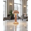 VipMarketim Şarjlı LED Masa Lambası 3 Kademe Dokunmatik Bronz Modern Tasarım