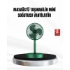 VipMarketim Şarjlı Mini Fan Katlanabilir 3 Hız Ayarlı Taşınabilir Tasarımlı