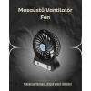 VipMarketim Şarjlı USB Fan – Masaüstü Mini Vantilatör Taşınabilir Işıklı 3 Kademeli Sessiz