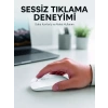 VipMarketim Şarjlı Wireless Mouse Bluetooth Çift Modlu Sessiz Yüksek Hassasiyetli Fare
