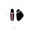 VipMarketim Satisfyer Love Triangle Vakum Dalgası Klitoral Stimülatör, Silikon, Siyah, 8,8 cm