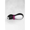 VipMarketim Satisfyer Penguin Vakum Dalgası Klitoris Vibratörü, Silikon, Siyah, 11,5 Cm