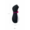 VipMarketim Satisfyer Penguin Vakum Dalgası Klitoris Vibratörü, silikon, siyah, 11,5 cm