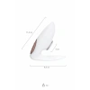 VipMarketim Satisfyer Pro 4 Couples Çiftler İçin Vakum Dalgalı Vibratör, silikon, beyaz, 19,5 cm