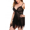 VipMarketim Seksi Siyah Tül Babydoll Gecelik 15500