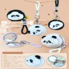 VipMarketim Sevimli Panda Tasarımlı Peluş Anahtarlıklı Ayna