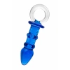 VipMarketim Sexus Glass Anal Kılıfı, Cam, Mavi, 16 Cm, Ø 3,5 Cm