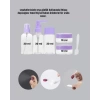 VipMarketim Seyahat Banyo Seti 5 Parça Şeffaf Taşıma Çantalı 30 ml