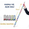VipMarketim Sihirli Açılır Baston – Mendilden Bastona İlizyon Oyunu (70 cm)