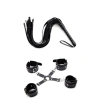 VipMarketim Siyah Kelepçe Kırbaç Set