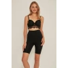 VipMarketim Siyah Mi Emay Soft Uzun Paçalı Boxer Korse (Kod:3005)