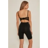 VipMarketim Siyah Mi Emay Soft Uzun Paçalı Boxer Korse (Kod:3005)