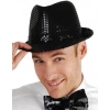 VipMarketim Siyah Payetli Fötr Şapka Yetişkin Boy
