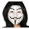 VipMarketim Siyah Renk Kısa Saç ve V For Vendetta Maskesi
