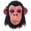 VipMarketim Siyah Saçlı Lateks Şempanze Maskesi