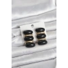 VipMarketim Siyah Vintage Model Gold Renk Kadın Küpe 5886