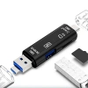 VipMarketim Smart Otg 3in1 Type-C Ve Micro Usb Tf Card Reader Otg-(5775)