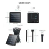 VipMarketim Solar 100 Ledli 12 Metre Bahçe Aydınlatma