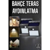 VipMarketim Solar Lamba Giriş Bahçe Yol Avlu Hareket Sensörlü Led Parlak Gece Su Geçirmez