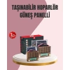 VipMarketim Solar Panel Şarjlı Taşınabilir Radyo Bluetooth Hoparlör Müzik Kutusu