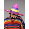 VipMarketim Sombrero Meksika Şapkası Renkli Örme Hasır Yetişkin Boy