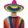 VipMarketim Sombrero Meksika Şapkası Renkli Örme Hasır Yetişkin Boy