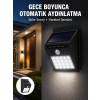 VipMarketim Su Geçirmez 20 LED Solar Aydınlatma | Dış Mekan için PIR Hareket Sensörü ile Akıllı Işık Yeni Nesil