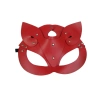 VipMarketim Suni Deri Kedi Kız Maskesi - Kırmızı