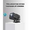 VipMarketim Taşınabilir Akıllı Projeksiyon HDMI USB Uyumlu Oyun Destekli Kompakt