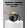 VipMarketim Taşınabilir Bluetooth Hoparlör – RGB Işıklı Güçlü Bas ve 8 Saat Pil Ömrü