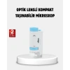 VipMarketim Taşınabilir Eğitim Mikroskobu 80X–200X LED Işıklı ve Darbeye Dayanıklı