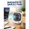 VipMarketim Taşınabilir Masaüstü Fan Ayarlanabilir Açılı Şarjlı Tasarım