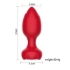 VipMarketim Telefon Kontrollü Full Covered Rubber Rose Anal Plug – Siyah