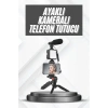 VipMarketim Telefon Tutucu Mikrofonlu Işıklı Youtuber Video Kayıt