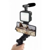 VipMarketim Telefon Tutucu Mini Mikrofonlu Tripod Vlog Çekim Video