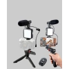 VipMarketim Telefon Video Çekim Kiti LED Aydınlatma Mikrofon Tripodlu Tam Set