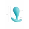 VipMarketim ToDo  Blob Anal Plug, silikon, mavi, 5,5 cm, Ø 2,1 cm
