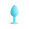 VipMarketim Todo Brilliant Anal Plug, Silikon, Mavi, 8 Cm, Ø 3 Cm, 50 G