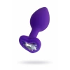 VipMarketim ToDo Diamond Heart Anal Plug, Silikon, mor, 7 cm, Ø 2 cm, 18 g