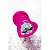 VipMarketim ToDo Diamond Heart Anal Plug, silikon, pembe, 7 cm, Ø 2 cm, 18 g