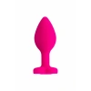 VipMarketim Todo Diamond Heart Anal Plug, Silikon, Pembe, 7 Cm, Ø 2 Cm, 18 G