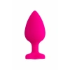 VipMarketim Todo Diamond Heart Anal Plug, Silikon, Pembe, 9,5 Cm, Ø 4 Cm