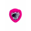 VipMarketim ToDo Diamond Heart Anal Plug, silikon, pembe, 9,5 cm, Ø 4 cm