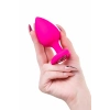 VipMarketim ToDo Diamond Heart Anal Plug, silikon, pembe, 9,5 cm, Ø 4 cm