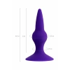 VipMarketim ToDo Klapsy Anal Plug, Silikon, Mor, 10,5 cm, Ø 3 cm